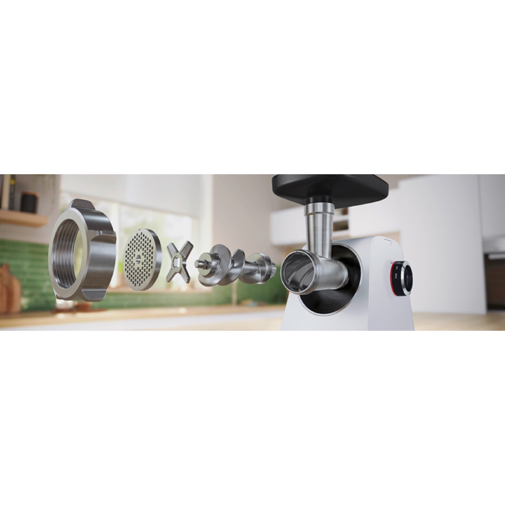 Meat Grinder Bosch MFWS607W, 2100W, White
