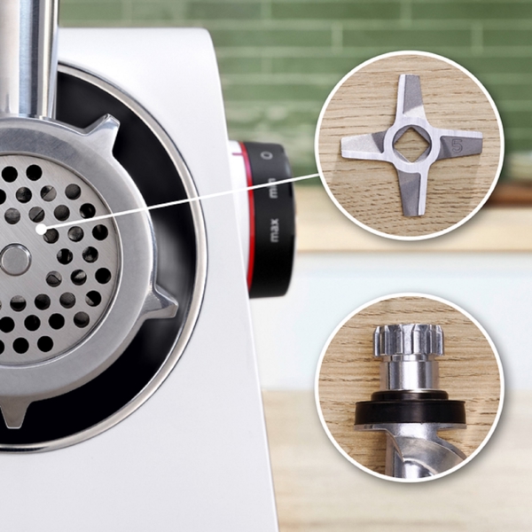 Meat Grinder Bosch MFWS607W, 2100W, White