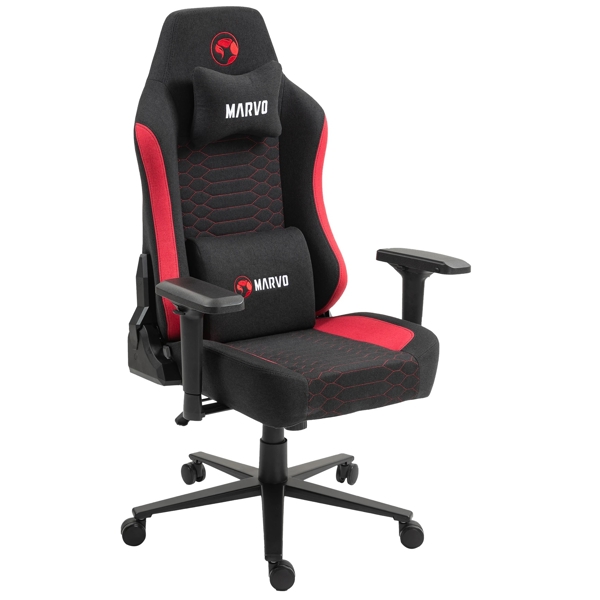 Gaming სავარძელი Marvo CH-178 KAHNRED, Gaming Chair, Black/Red
