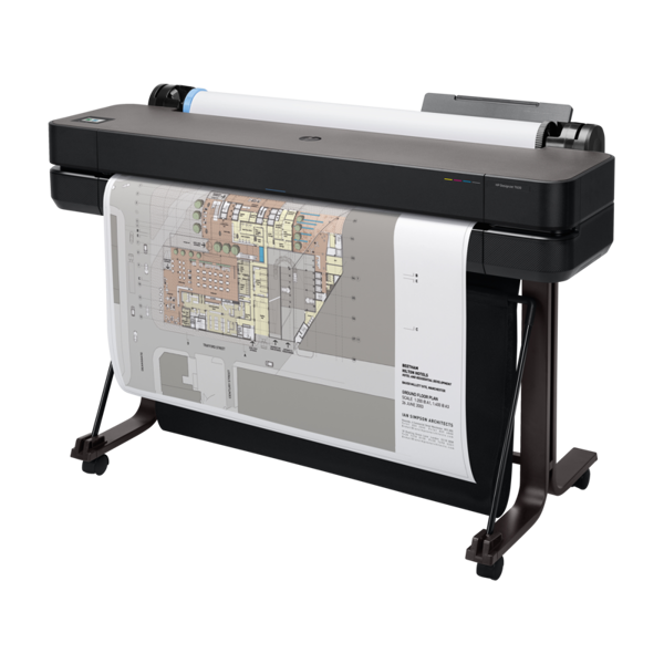Plotter HP 5hb11d DesignJet T630 36-in Printer 2025 edition, A0, Color, USB, Ethernet, WiFi, Black
