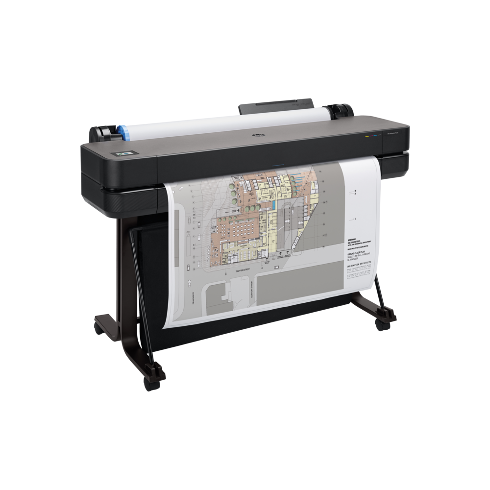 პლოტერი HP 5hb11d DesignJet T630 36-in Printer 2025 edition, A0, Color, USB, Ethernet, WiFi, Black