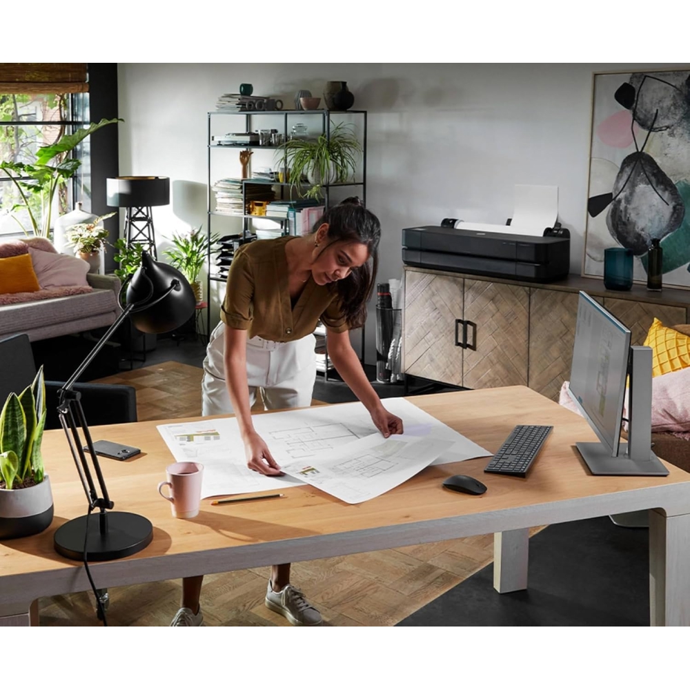 Plotter HP 5hb07d DesignJet T230 24-in, A1, Color, USB, Ethernet, WiFi, Black