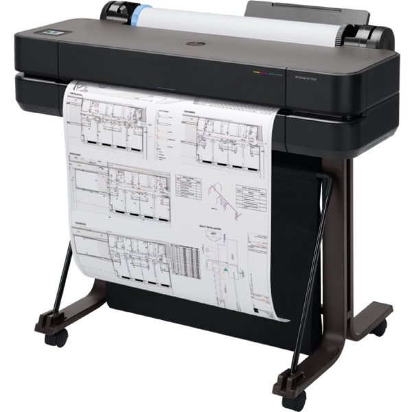 Plotter HP 5hb09d DesignJet T630 24-in, A1, Color, USB, Ethernet, WiFi, Black