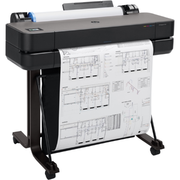 Plotter HP 5hb09d DesignJet T630 24-in, A1, Color, USB, Ethernet, WiFi, Black