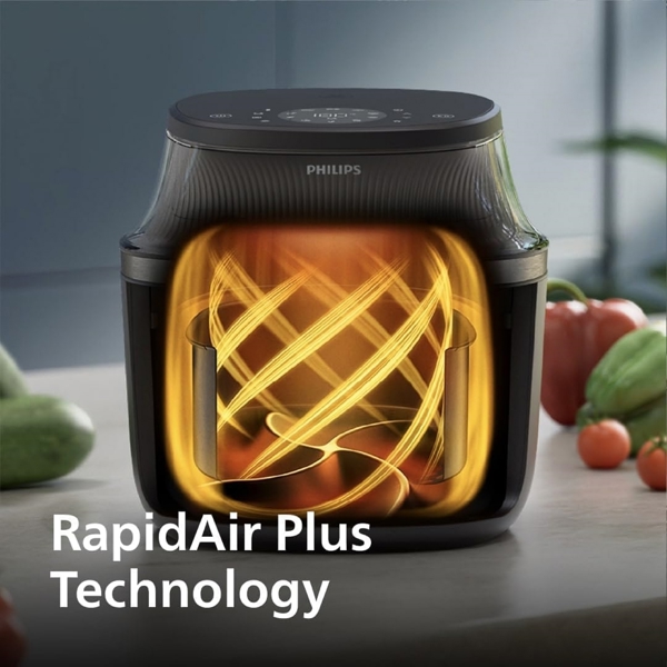აეროგრილი Philips NA332/09, 1700W, 6.2L, Air Fryer, Black