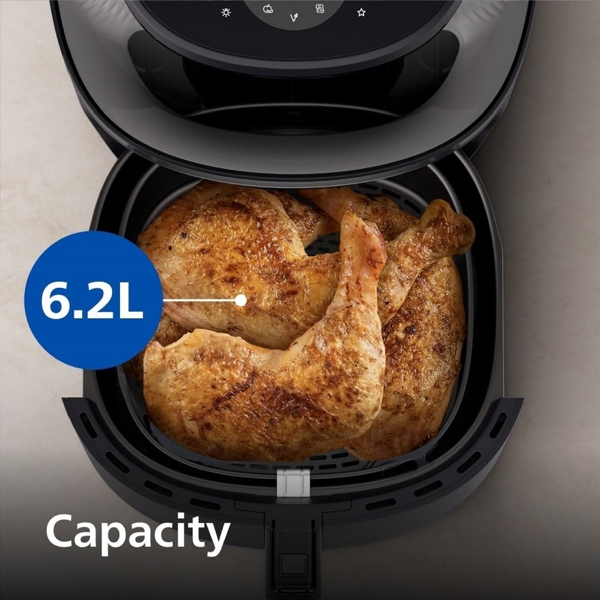 აეროგრილი Philips NA332/09, 1700W, 6.2L, Air Fryer, Black