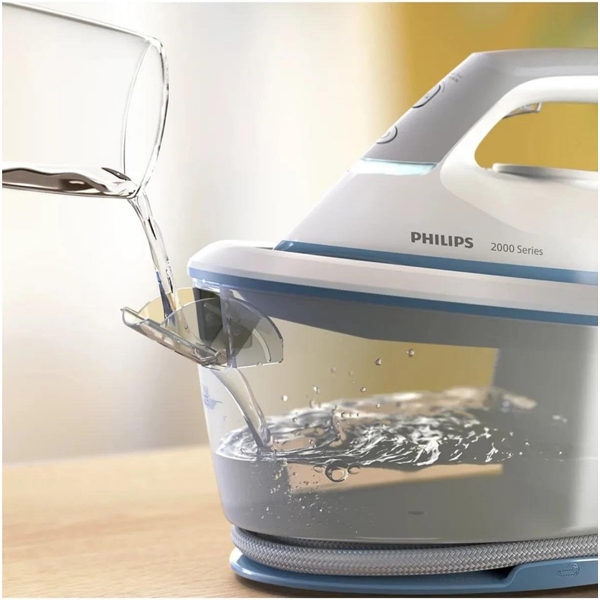 ორთქლის უთო Philips PSG2000/20, 2400W, 1.4L, Steam Iron, Blue/White