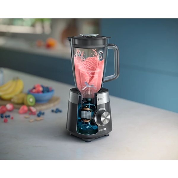 ბლენდერი Philips HR3020/20, 1000W, 1.5L, Blender, Black