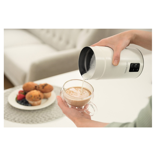 რძის ამომყვანი Sencor SMF 2030WH, 500W, 150Ml, Milk Frother, White