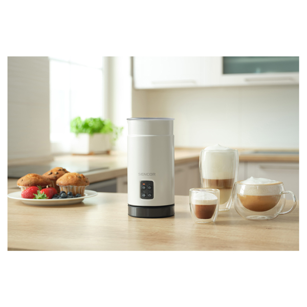 რძის ამომყვანი Sencor SMF 2030WH, 500W, 150Ml, Milk Frother, White