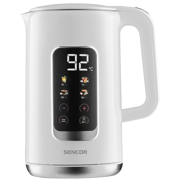 ელექტრო ჩაიდანი Sencor SWK 0950WH, 2000W, 1.7L, Electric Kettle, White