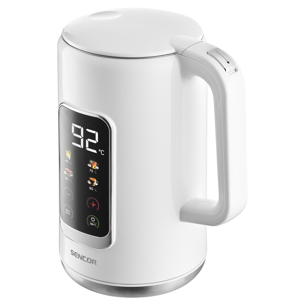 ელექტრო ჩაიდანი Sencor SWK 0950WH, 2000W, 1.7L, Electric Kettle, White