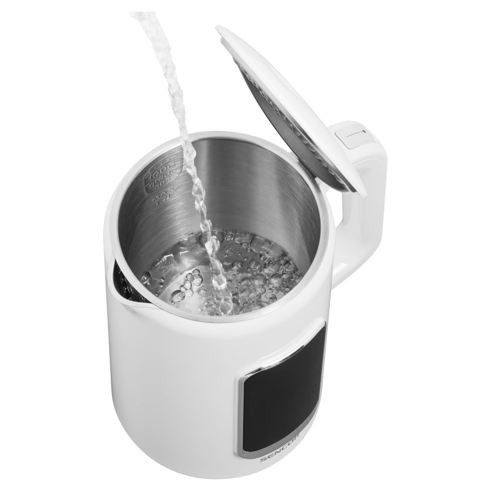 ელექტრო ჩაიდანი Sencor SWK 0950WH, 2000W, 1.7L, Electric Kettle, White