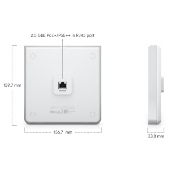 Access Point Ubiquiti U6-Enterprise-IW, 4.8Gbps, White