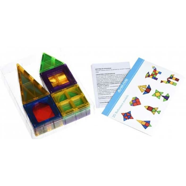 მაგნიტური კონსტრუქცია MagPlayer MPL-32, 32Pcs, Designer Magnetic Set Box