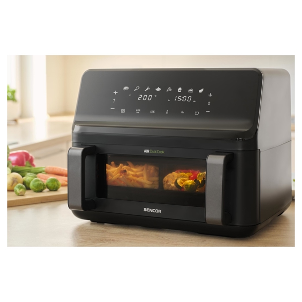 აეროგრილი Sencor SFR 9650BK, 2700W, 9L, Air Fryer, Black