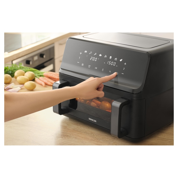 აეროგრილი Sencor SFR 9650BK, 2700W, 9L, Air Fryer, Black