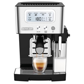 ყავის აპარატი Sencor SES 4090SS, 1450W, 1.4L, Coffee Machine, Silver