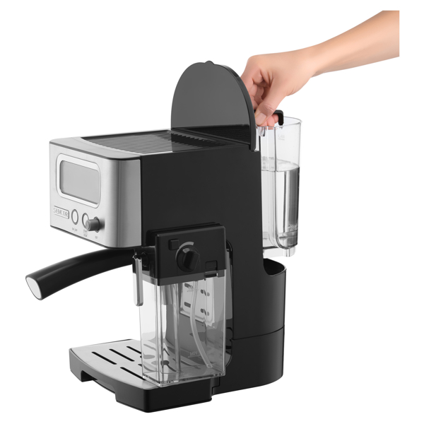 ყავის აპარატი Sencor SES 4090SS, 1450W, 1.4L, Coffee Machine, Silver