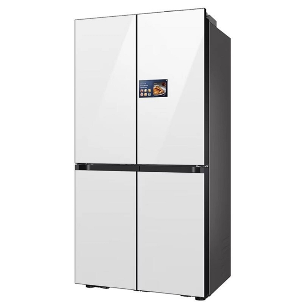 Refrigerator Samsung RM90F67C1WWR Bespoke AI, 669L, A+, White