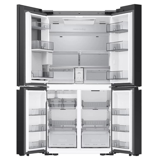 Refrigerator Samsung RM90F67C1WWR Bespoke AI, 669L, A+, White