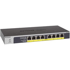სვიჩი Netgear GS108LP-100EUS, 8-Port Gigabit, Switch, Grey