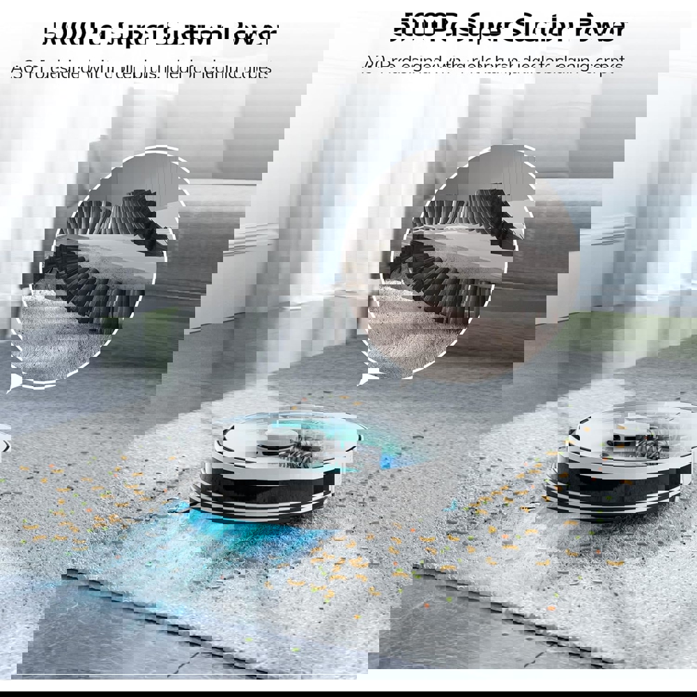 Robot Vacuum Cleaner Ilife A30 Pro, 5000Pa, LiDAR, White