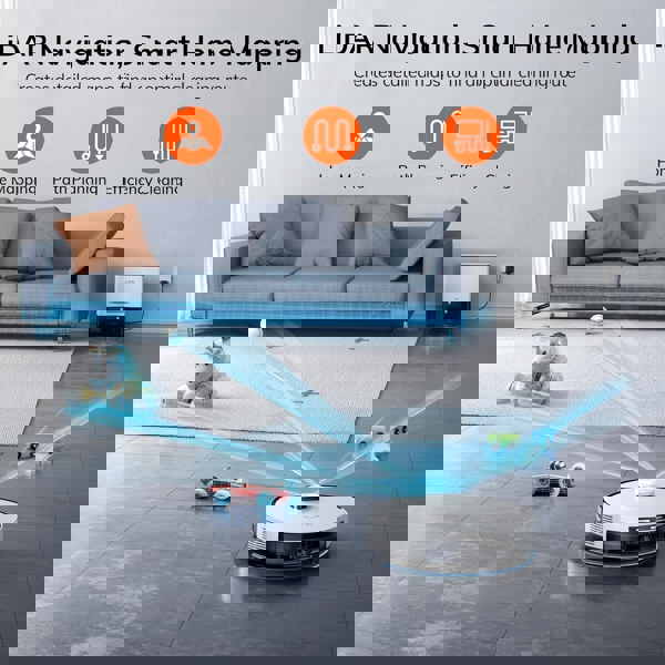 რობოტი მტვერსასრუტი მშრალი და სველი წმენდით Ilife A30 Pro, 5000Pa, LiDAR, Robot Vacuum Cleaner, White