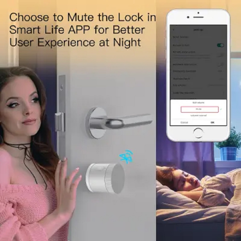 Smart Door Lock Moes BDL-BG-R2-EU-SR- MS, Black