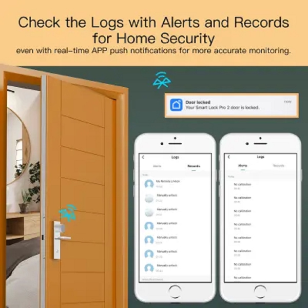 კარის ჭკვიანი საკეტი Moes BDL-BG-R2-EU-SR- MS, Smart Door Lock, Black