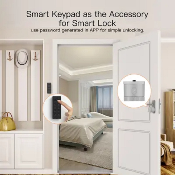 კარის ჭკვიანი საკეტი Moes BDL-BG-R2-EU-SR- MS, Smart Door Lock, Black