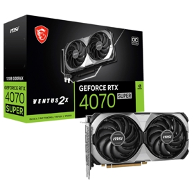 ვიდეო დაფა MSI 912-V513-829 SUPER 12G VENTUS 2X OC, GeForce RTX4070, 12GB, 192-bit, DP, HDMI, Grey