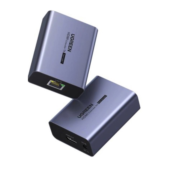 HDMI სიგნალის დამაგრძელებელი UGREEN CM455 (20519EU), HDMI Over Ethernet Extender 1080P 70m EU, Grey