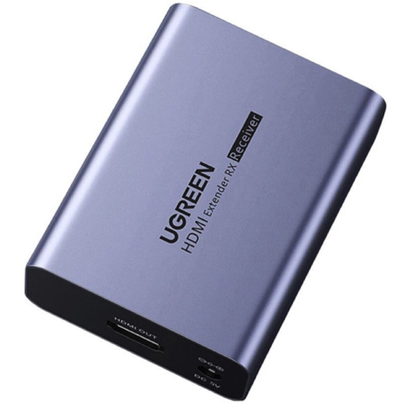 HDMI სიგნალის დამაგრძელებელი UGREEN CM455 (20519EU), HDMI Over Ethernet Extender 1080P 70m EU, Grey