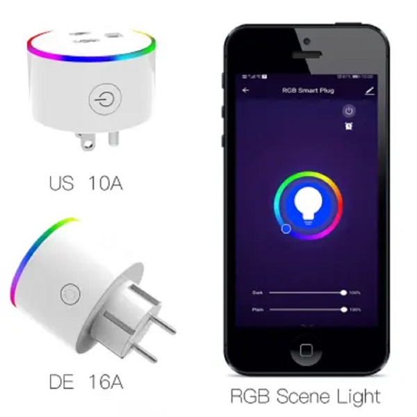 ჭკვიანი როზეტი Moes WP-EUY16LM-WH-EN, Smart Plug, 3680W, White