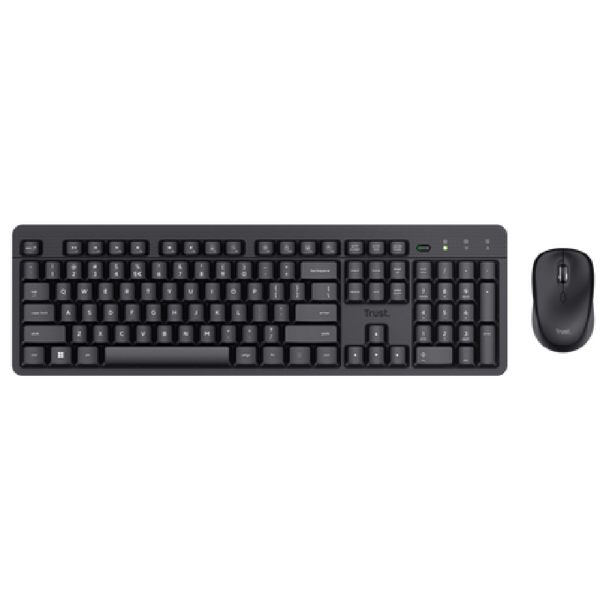 კლავიატურა+მაუსი Trust 25018 ODY II, Wireless, USB, Keyboard And Mouse, Black