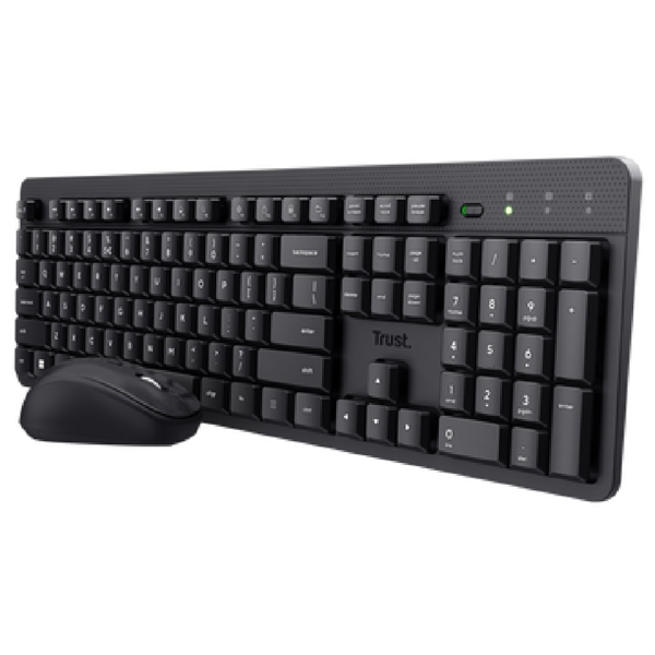 კლავიატურა+მაუსი Trust 25018 ODY II, Wireless, USB, Keyboard And Mouse, Black