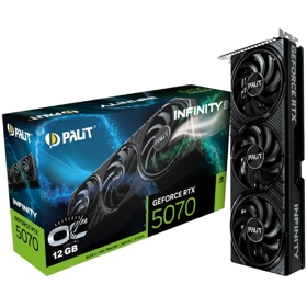 ვიდეო დაფა Palit NE75070S19K9-GB2050S INFINITY 3 OC, GeForce RTX5070, 12GB, 192bit, DP, HDMI, Black