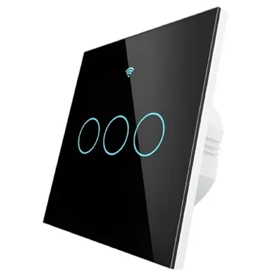 ჭკვიანი ჩამრთველი Moes WRS-EU3-BK-MS, Smart Switch, Black