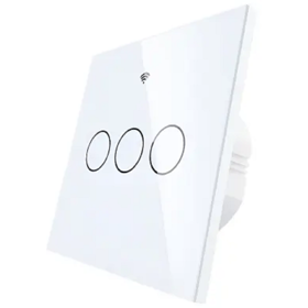 ჭკვიანი ჩამრთველი Moes WRS-EU3-WH-MS, Smart Switch, White