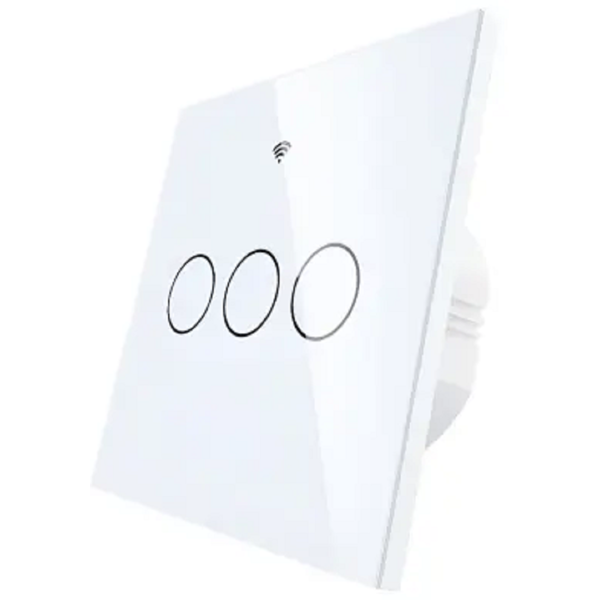 ჭკვიანი ჩამრთველი Moes WRS-EU3-WH-MS, Smart Switch, White