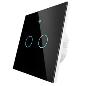 ჭკვიანი ჩამრთველი Moes WRS-EU2-BK-MS, Smart Switch, Black