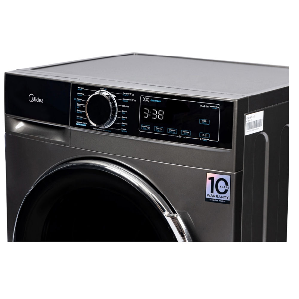 სარეცხი მანქანა Midea MFA01W80B/T, 8Kg, 1400Rpm, A+++, 78Db, Washing Machine, Silver