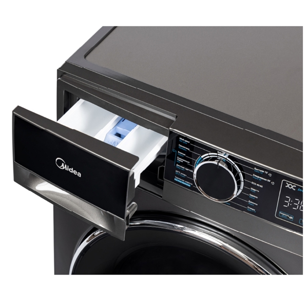სარეცხი მანქანა Midea MFA01W80B/T, 8Kg, 1400Rpm, A+++, 78Db, Washing Machine, Silver