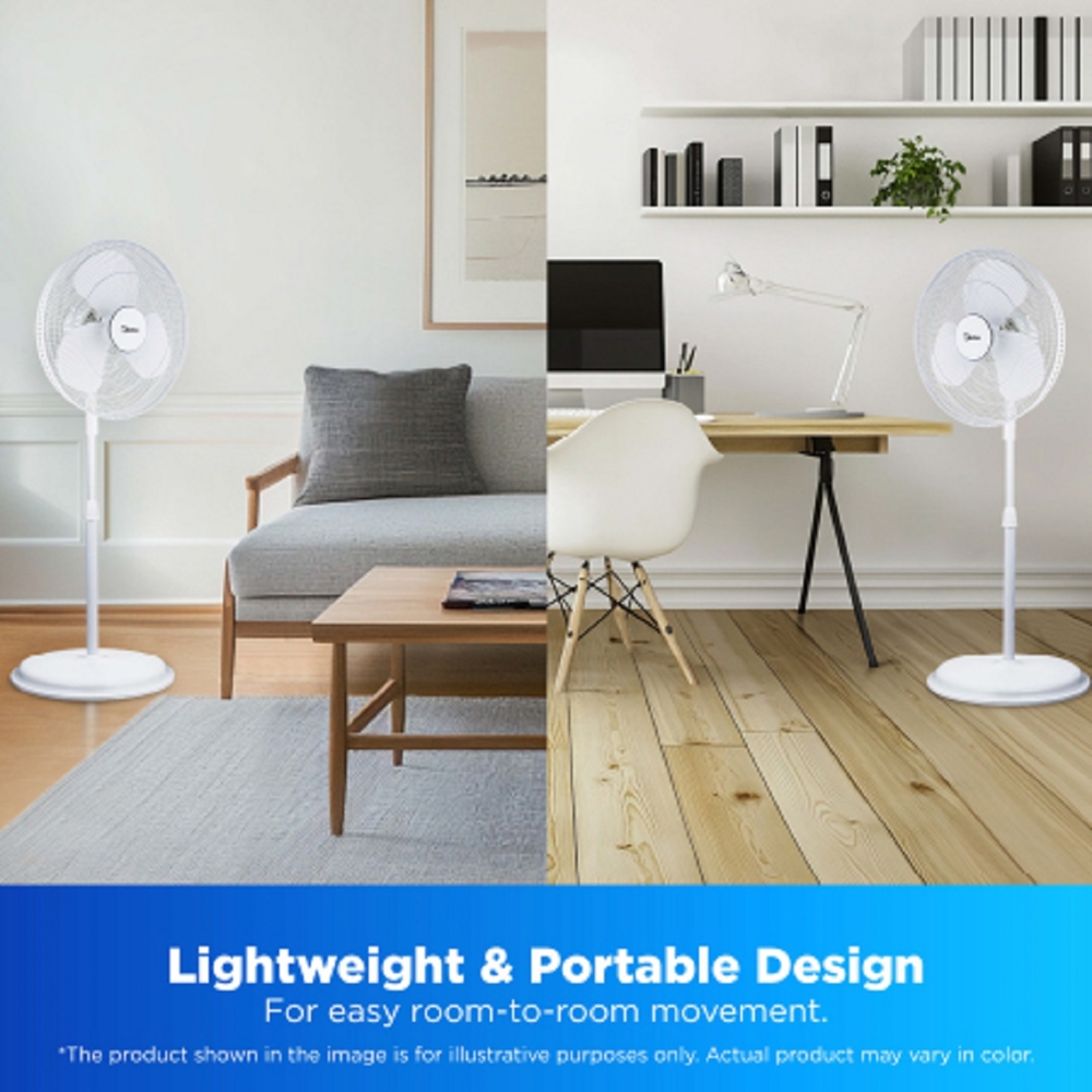 Fan Midea FS40-19M, 40W, White