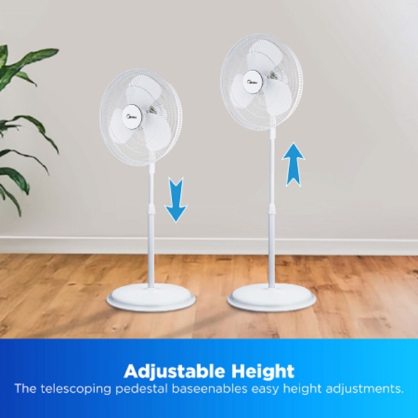 ვენტილატორი Midea FS40-19M, 40W, Fan, White