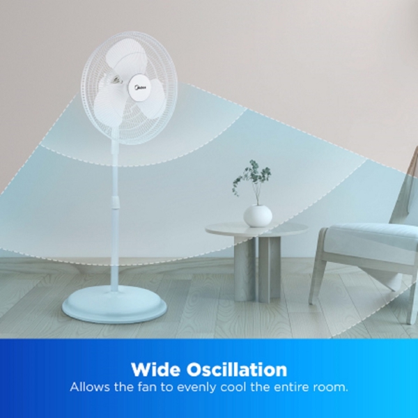 ვენტილატორი Midea FS40-19M, 40W, Fan, White
