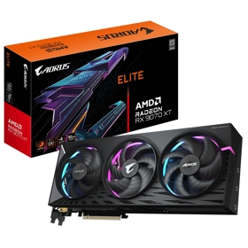 ვიდეო დაფა Gigabyte GV-R9070XTAORUS_E AORUS ELITE, Radeon RX9070XT, 16GB, 256-bit, HDMI, DP, Black