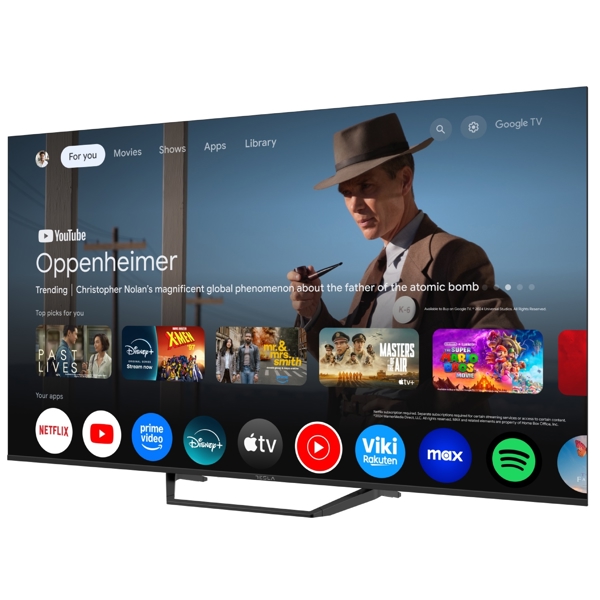 ტელევიზორი Tesla 65E655BUS, 65", 4K UHD, HDMI, USB, LAN, WIFI, BT, Black