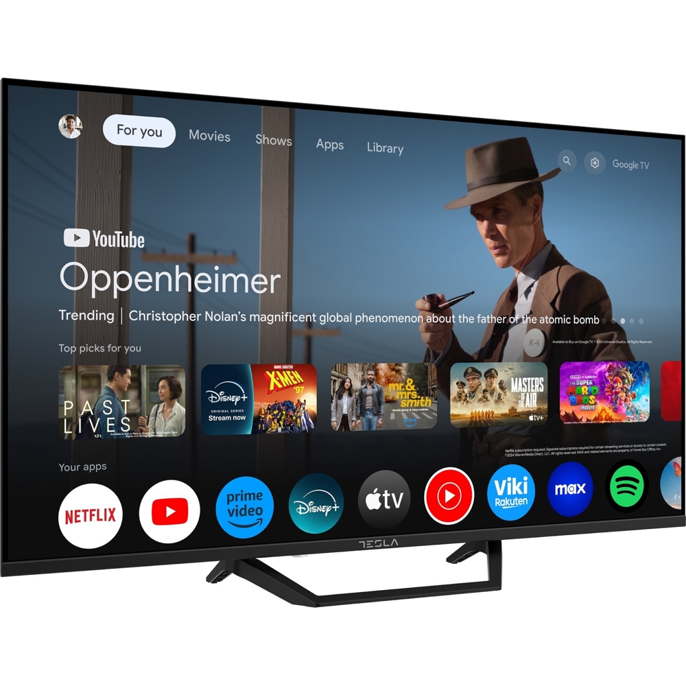 ტელევიზორი Tesla 43E655BUS, 43”, 4K UHD, USB, HDMI, BT, WIFI, Black